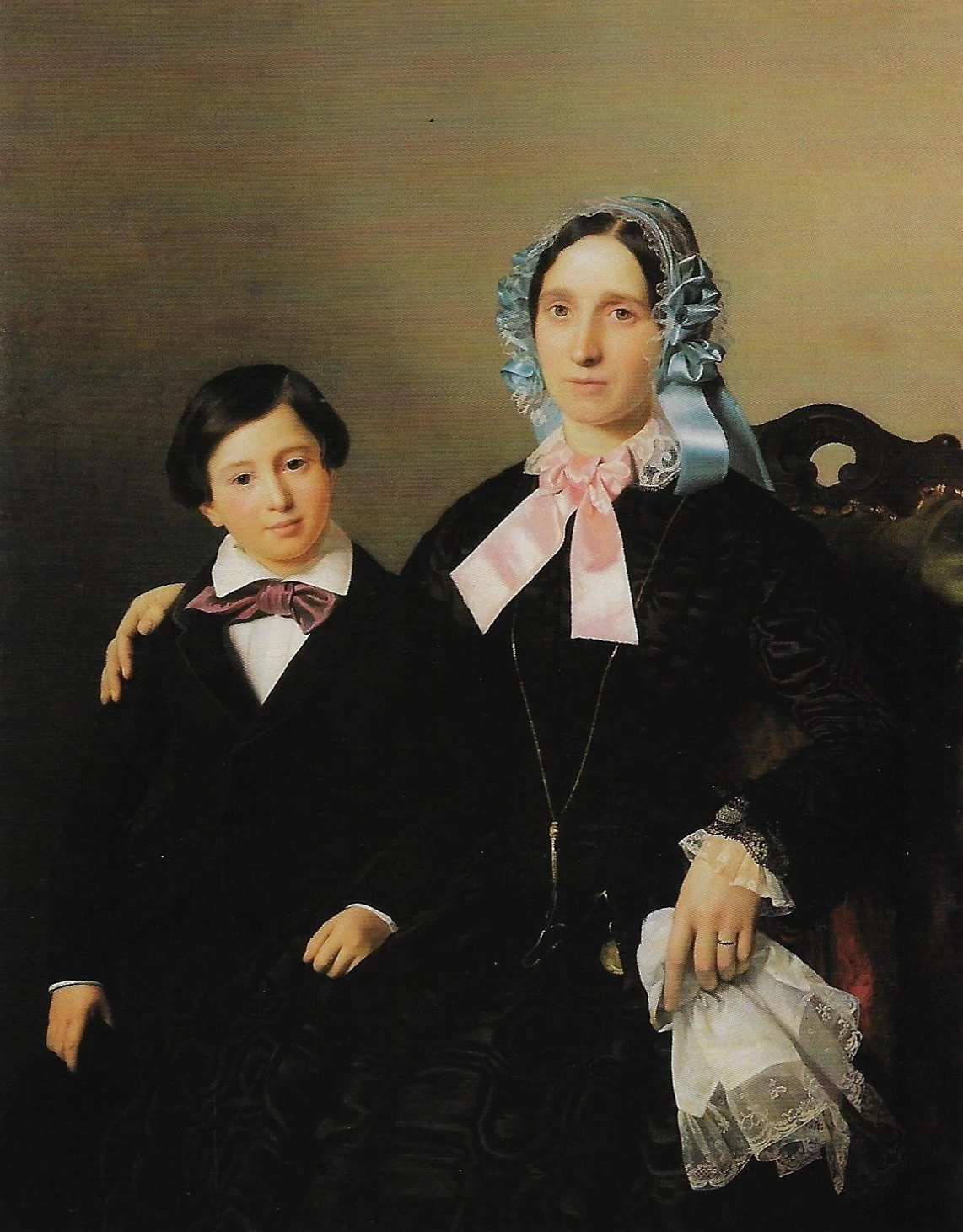 Ritratto di Luisa Saroli Rosa col figlio, 1848